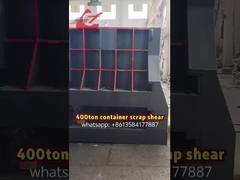 400トンの自動水力製の金属廃棄物切削容器